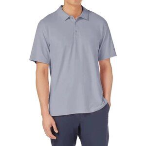 NEW Kirkland Men's M Performance Active Polo Shirt  Gray